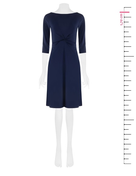Rinascimento - Robe évasée avec broderie légère au point de Milan