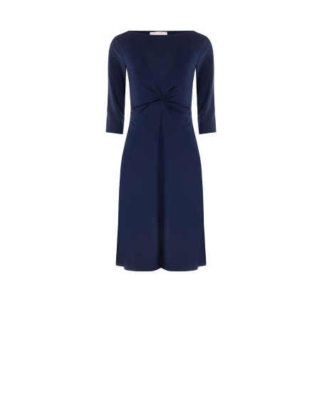 Rinascimento - Robe évasée avec broderie légère au point de Milan