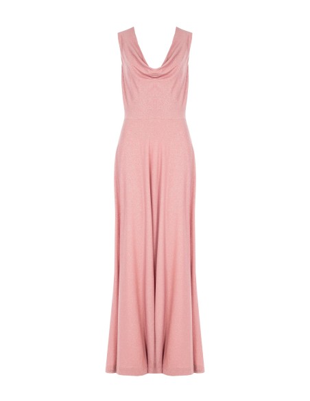 Rinascimento Glitter Halter Neck Long Dress