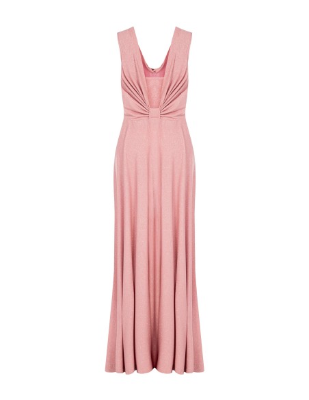 Rinascimento Glitter Halter Neck Long Dress