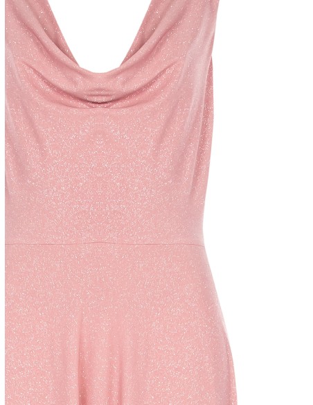 Rinascimento Glitter Halter Neck Long Dress