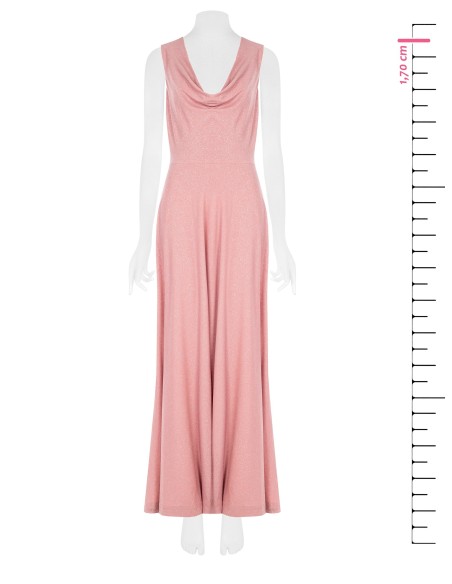 Rinascimento Glitter Halter Neck Long Dress