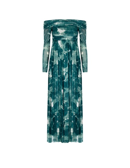 Rinascimento - Robe longue en tulle stretch