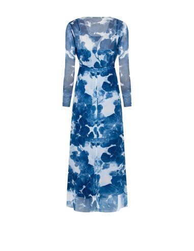Rinascimento - Robe longue à col en V en tulle extensible