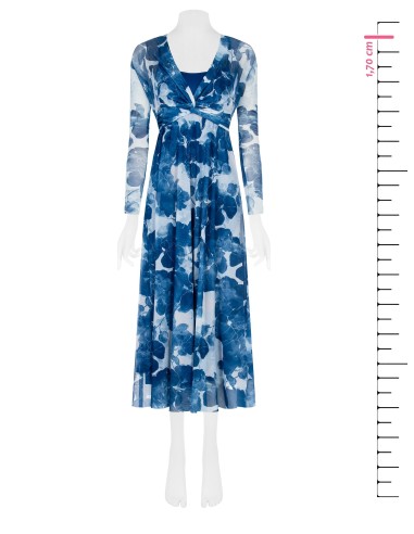 Rinascimento - Robe longue à col en V en tulle extensible