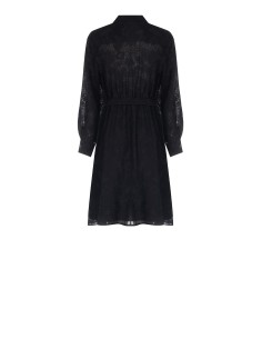 Short Viscose Mixte Chemisier Robe Devoré Avec Ceinture Coordonnée Rinascimento 2
