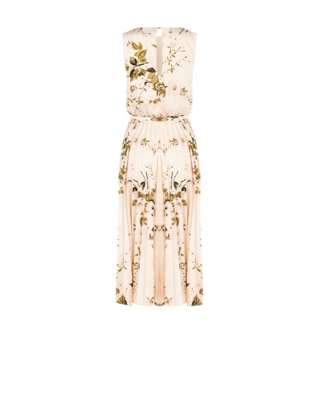 Robe de satin longueur genou avec ceinture ajustée et évasée Rinascimento coordonné