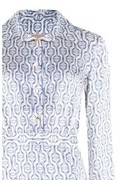 Rinascimento - Robe à carreaux plissée en viscose