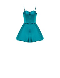 Robe de bal courte en satin avec bonnets Rinascimento 2