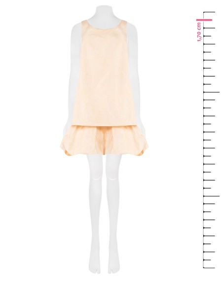Rinascimento Jacquard Satin Short A-line Dress