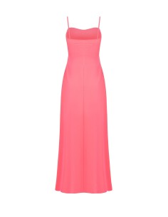 Lange georgette jurk met drapering en cups van Rinascimento 2
