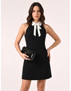 Robe courte et trapue en tissu fluide Rinascimento