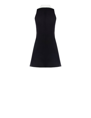 Short Tube Dress In Milan Stitch With Jewel Buttons Rinascimento