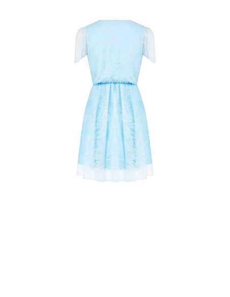 Rinascimento - Robe courte en dentelle à col en V croisé