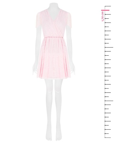 Rinascimento - Robe courte en dentelle à col en V croisé