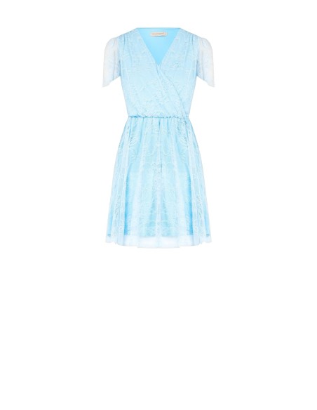Rinascimento - Robe courte en dentelle à col en V croisé