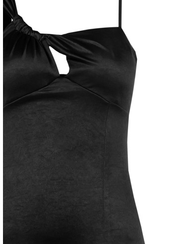 Robe fourreau en maille brillante avec découpes sur l'encolure Rinascimento