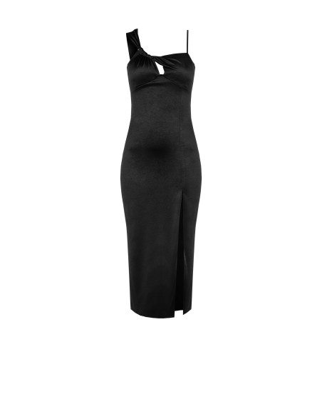 Robe fourreau en maille brillante avec découpes sur l'encolure Rinascimento