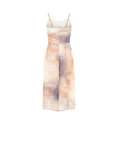 Robe midi en crêpon dégradé Rinascimento