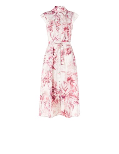 Robe longue chemisier en coton avec ceinture assortie Rinascimento