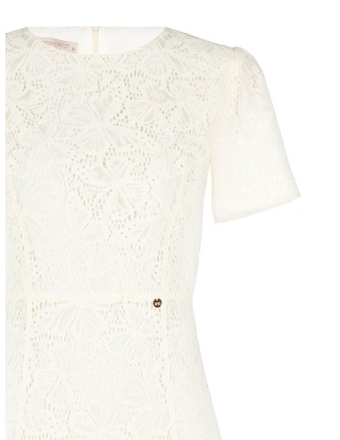 Robe midi ajustée et évasée en dentelle Rinascimento