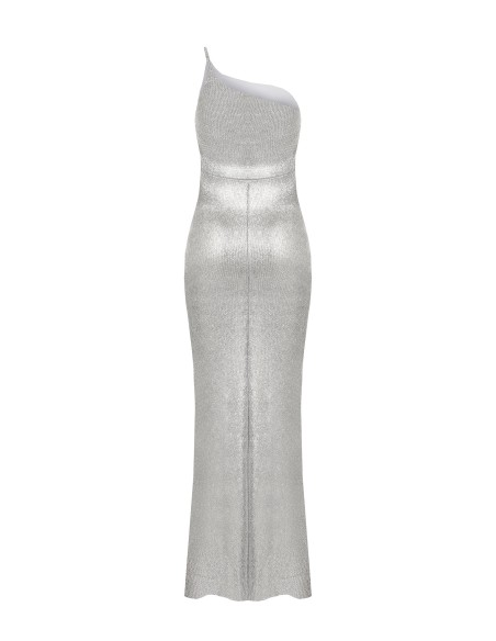 Rinascimento Laminated Maglin Robe longue évasée