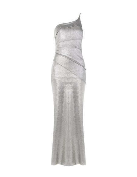 Rinascimento Laminated Maglin Robe longue évasée