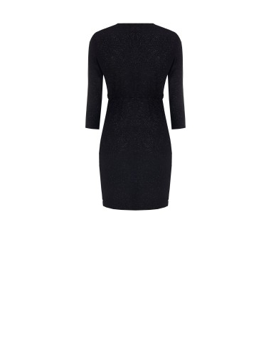 Rinascimento - Robe à pinces courte et pailletée à encolure en V croisée
