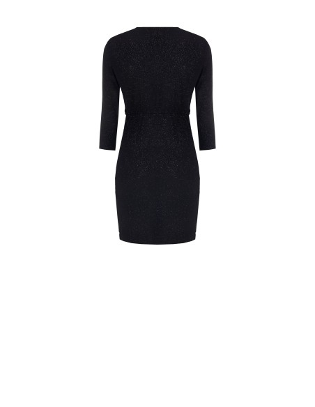 Rinascimento - Robe à pinces courte et pailletée à encolure en V croisée