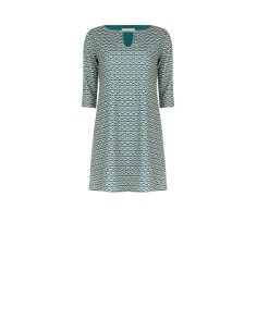 Rinascimento - Robe courte en crêpe imprimé et scuba