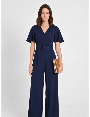 Costume une pièce fluide avec ceinture rigide coordonnée et encolure croisée Rinascimento