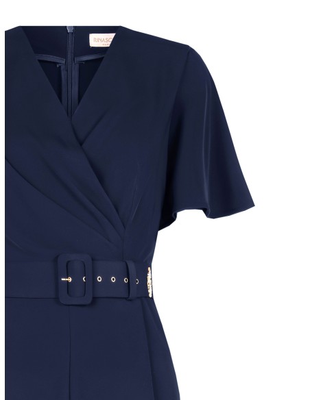 Costume une pièce fluide avec ceinture rigide coordonnée et encolure croisée Rinascimento