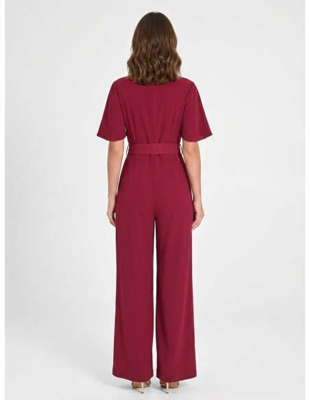 Costume une pièce fluide avec ceinture rigide coordonnée et encolure croisée Rinascimento