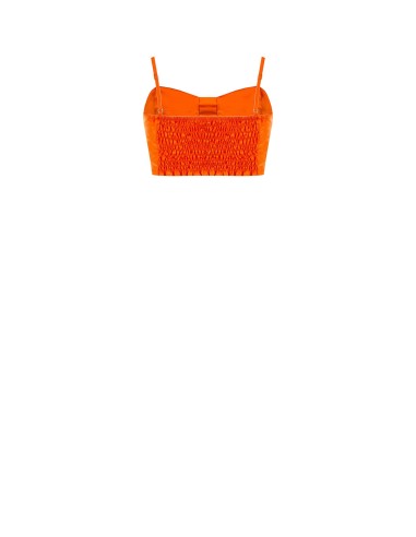 Crop top bralette en toile parachute Rinascimento