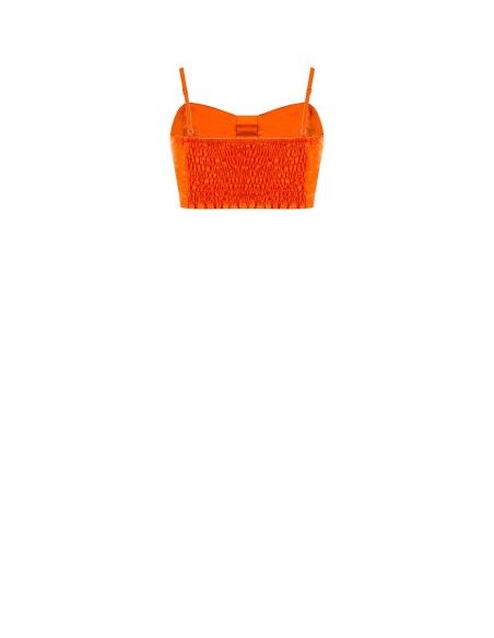 Crop top-bralette van parachutestof Rinascimento