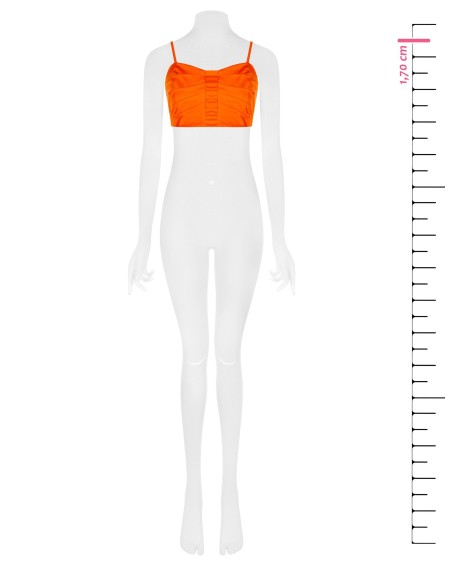 Crop top bralette en toile parachute Rinascimento
