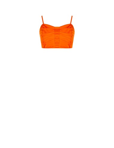 Crop top bralette en toile parachute Rinascimento