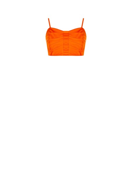 Crop top bralette en toile parachute Rinascimento