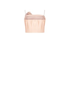 Korset-crop top van iriserende viscose met renaissancecups 2