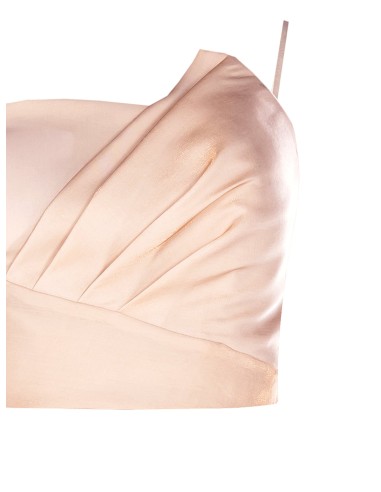 Crop top corset en viscose irisée avec coques Renaissance