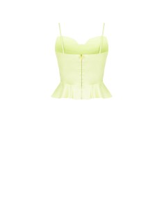 Cropped top van satijn met grote strik van Rinascimento 2