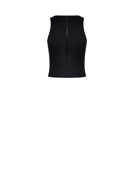Neopreen top met mesh aan de voorkant en een maxi-rits aan de achterkant Rinascimento