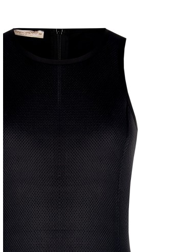 Neopreen top met mesh aan de voorkant en een maxi-rits aan de achterkant Rinascimento