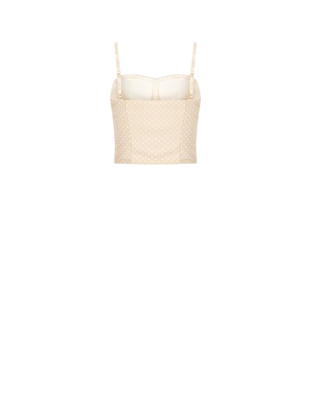 Top bustier à pois Rinascimento
