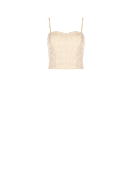 Top bustier à pois Rinascimento