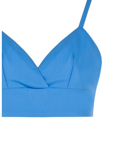 Top bralette en tissu bi-extensible avec élastique froncé au dos Rinascimento
