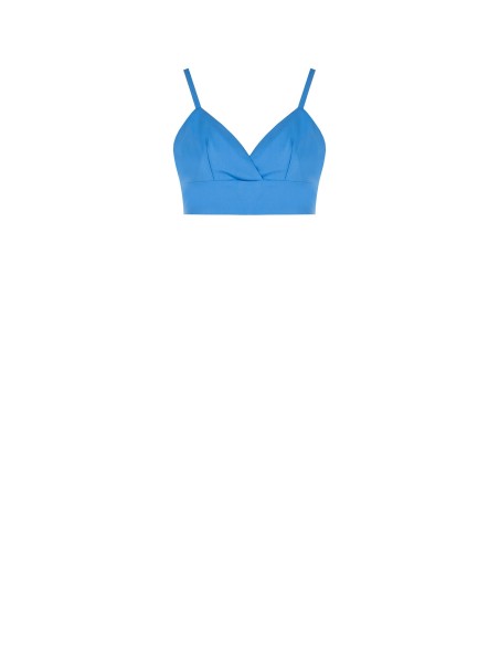 Top bralette en tissu bi-extensible avec élastique froncé au dos Rinascimento