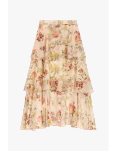 Jupe longue à volants avec imprimé floral Dixie