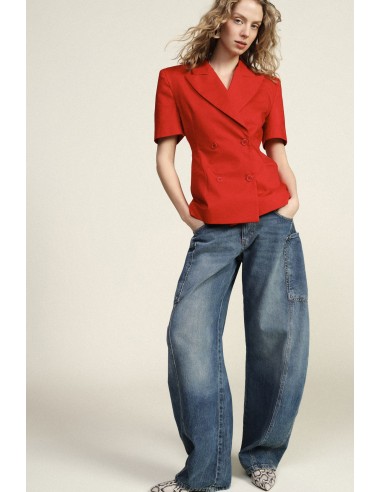 Dixie Tailored Short Sleeve Double Breasted Blazer