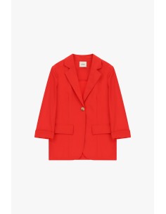 Blazer à simple boutonnage avec manches retroussées et poches Dixie